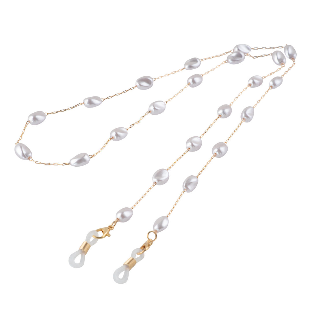 Pearl-Linked Eyewear Holder Kalsten