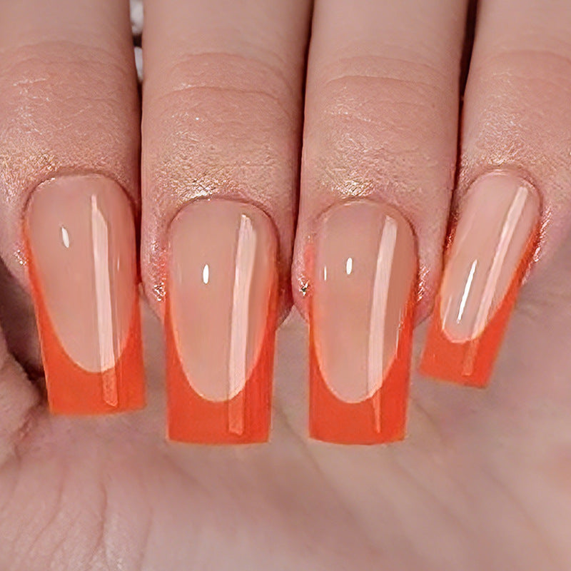 Acrylic nail set with stylish gradient and elegant designs Kalsten