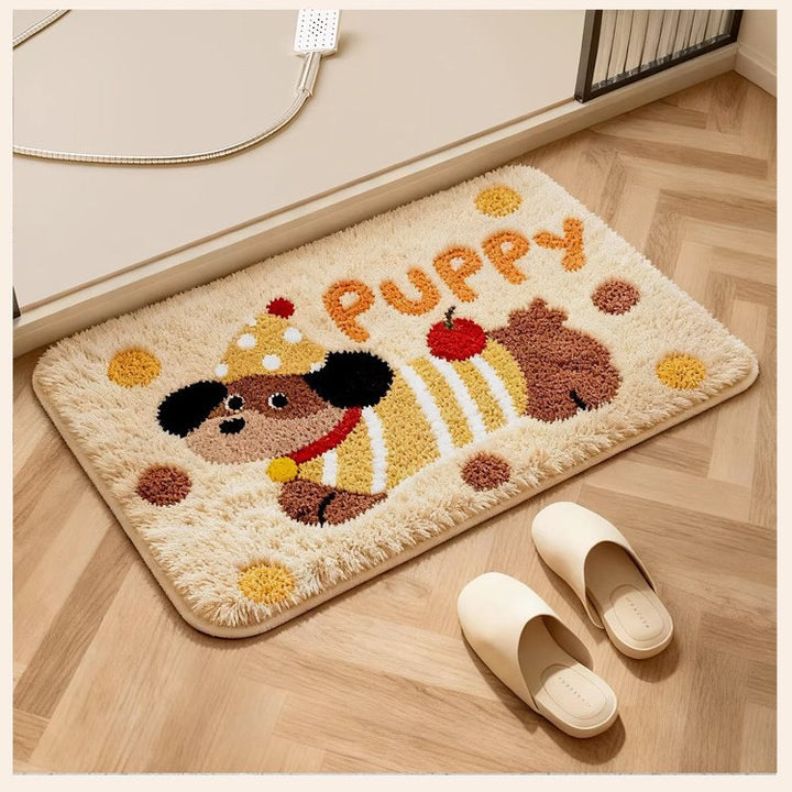 Children's Playful Dog Bath Mat Kalsten