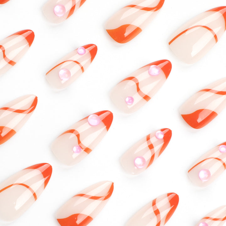 Artful Nail Extensions with Modern Accents Kalsten