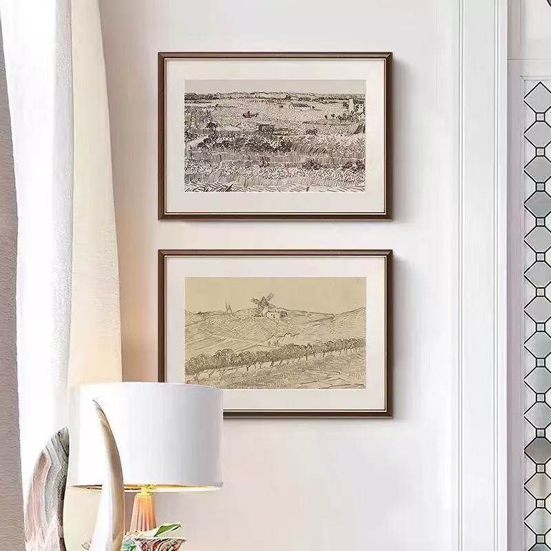 Framed Historical Landscape Artwork