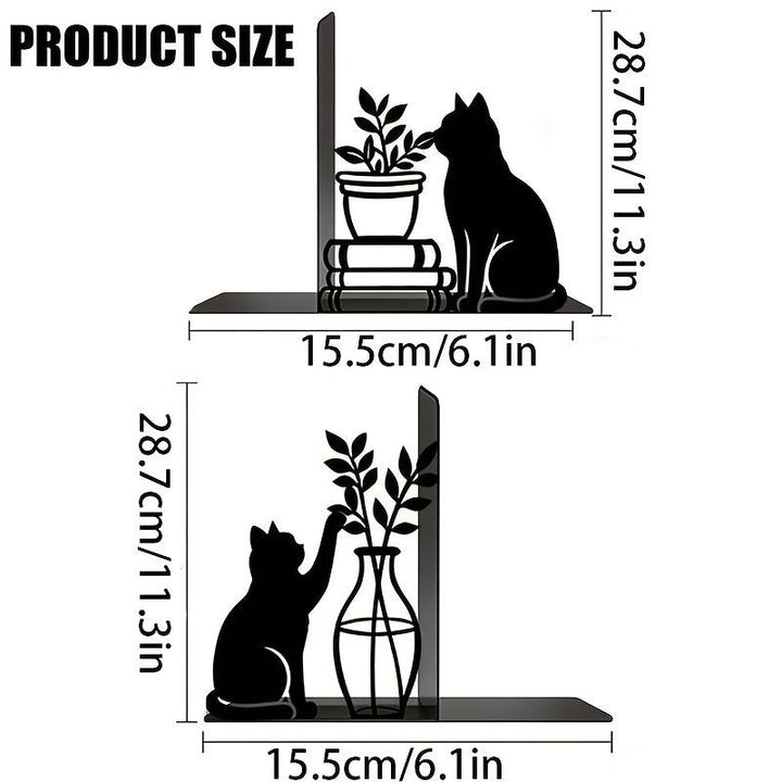 Decorative Cat Shaped Bookends