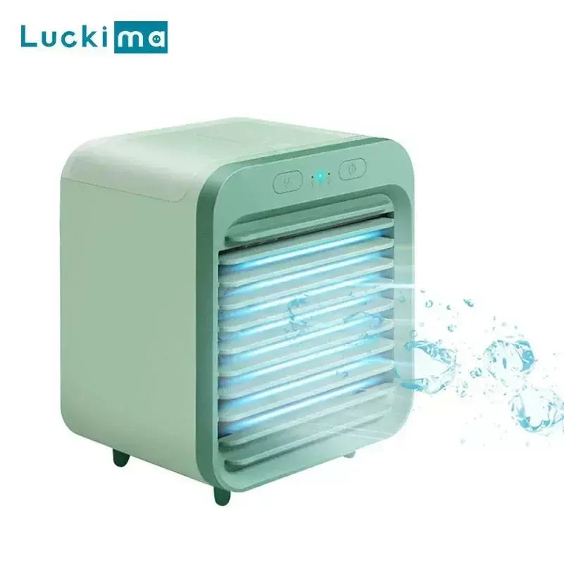 Unisex one size compact personal evaporative desktop cooler with adjustable directional louvers USB powered humidifying fan Kalsten