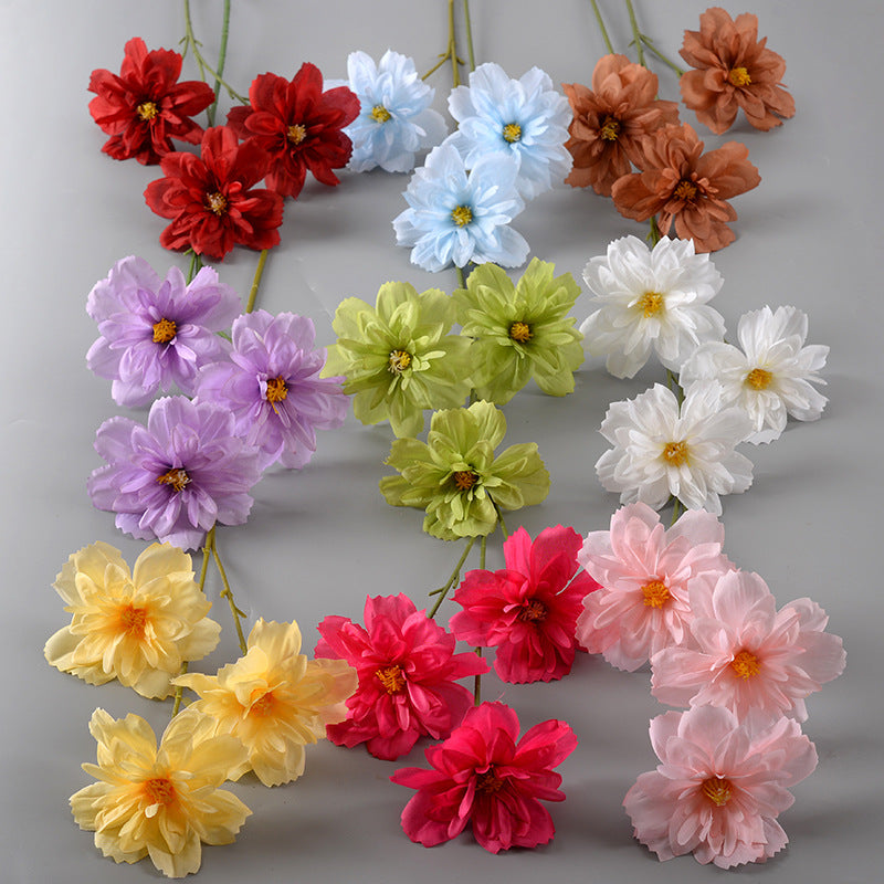 Decorative Fabric Flower Stem Arrangement