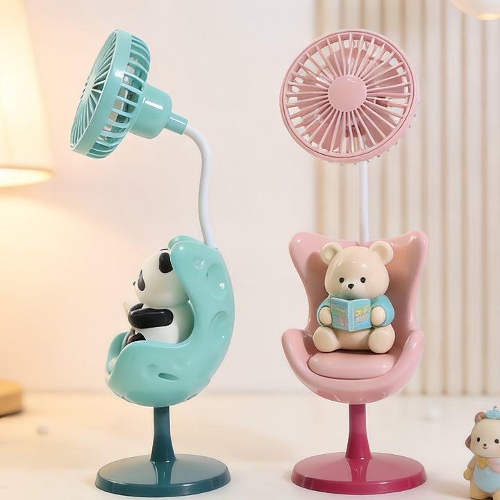 Women Portable Mini Fan with Cute Panda Design Kalsten