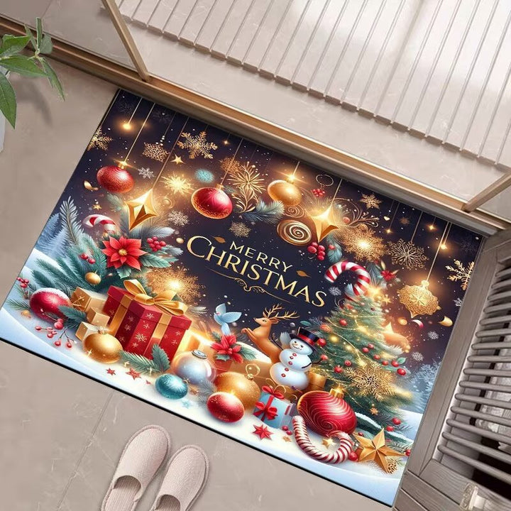 Festive Holiday Welcome Mat