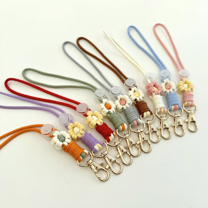 Floral Macrame Keychain Holder Kalsten