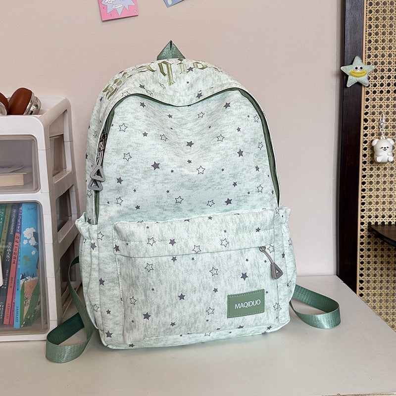 Star-Embellished Casual Backpack Kalsten