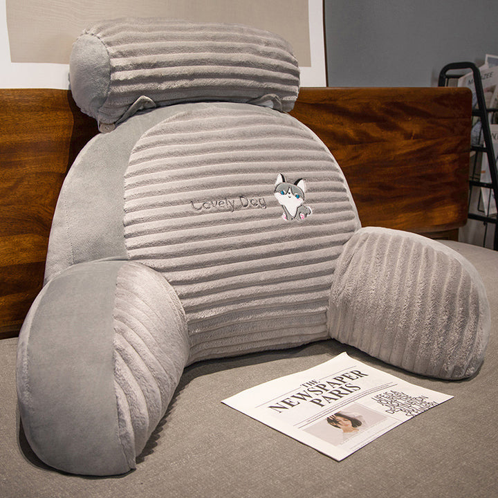 Plush back support pillow in toast design Kalsten