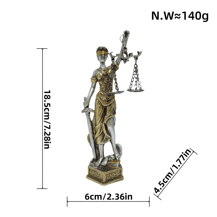 Elegant statue of Justitia in artistic details Kalsten
