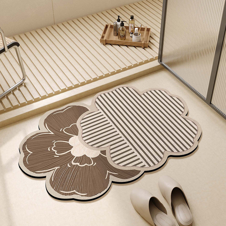 Floral-Shaped Decorative Bath Mat Kalsten