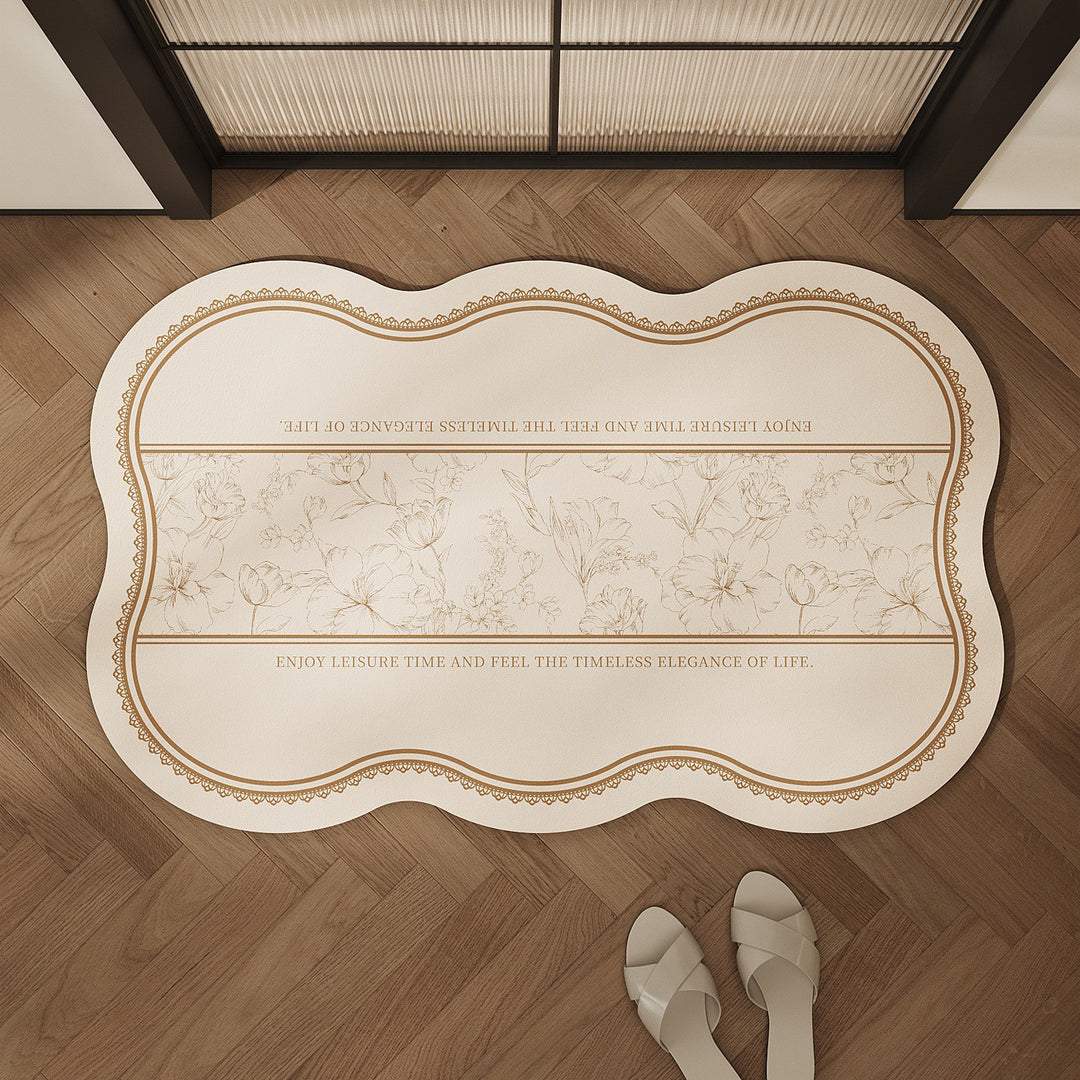 Decorative Floral Shower Mat