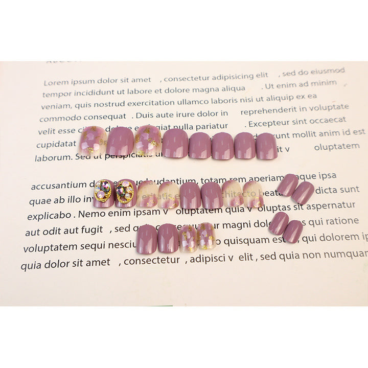 Rhinestone-Embellished Press-On Nail Art Kit Kalsten