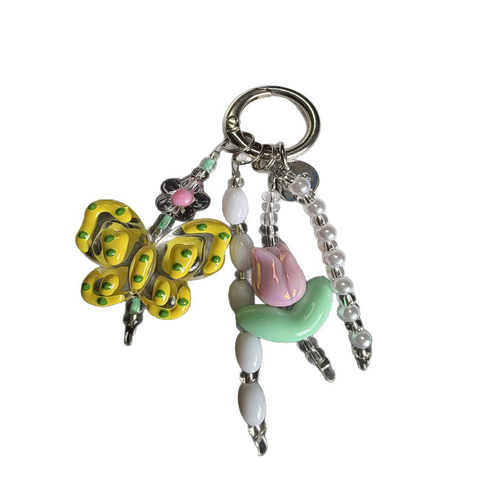 Decorative Flower Charm Keychain Kalsten