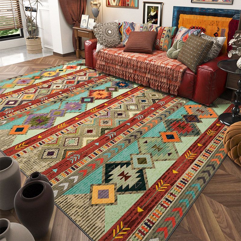 Geometric Pattern Area Rug Kalsten