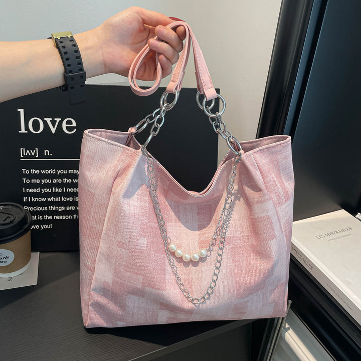 Chic Textured Shoulder Tote