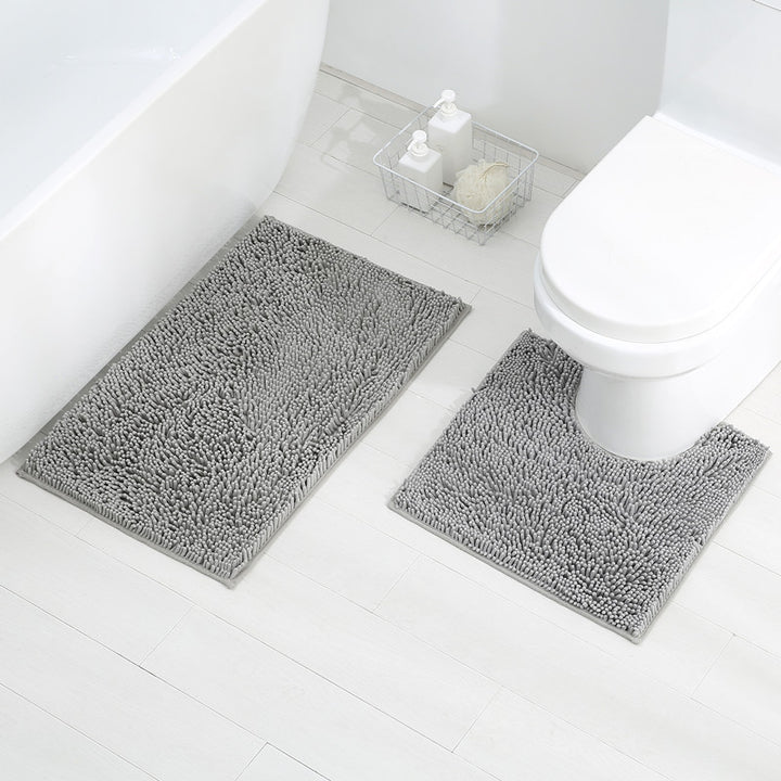 Soft Chenille Bath Mat Set Kalsten
