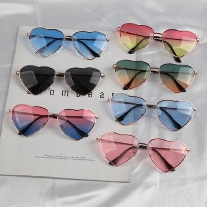Ladies Heart-Shaped Sunglasses with UV Protection and Elegant Frame Kalsten