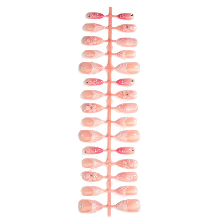 Creative Floral Accent Press-On Nails Kalsten