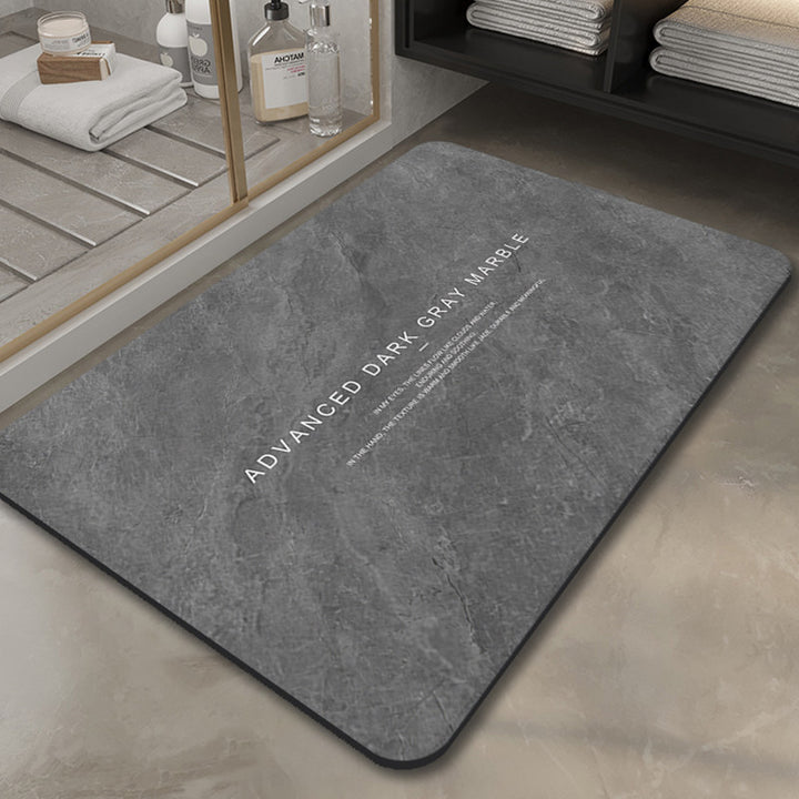 Elegant Marble-Inspired Bath Mat