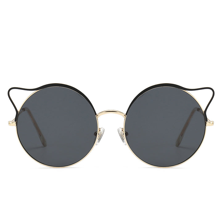 Fashionable Cat-Eye Sunglasses with Mirrored Lenses Kalsten