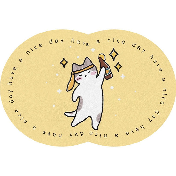 Cute Cartoon Pet-Themed Mat Kalsten