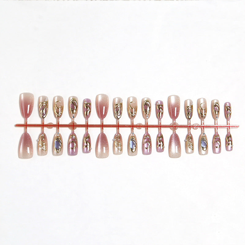 Artifical nails with glitter accents Kalsten