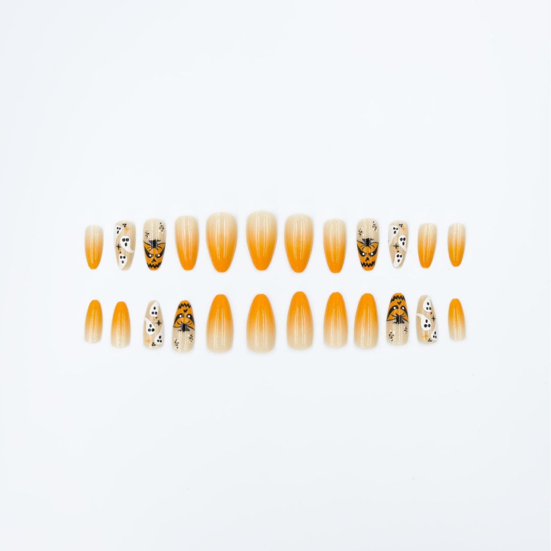 Halloween-Themed Press-On Nail Art Set