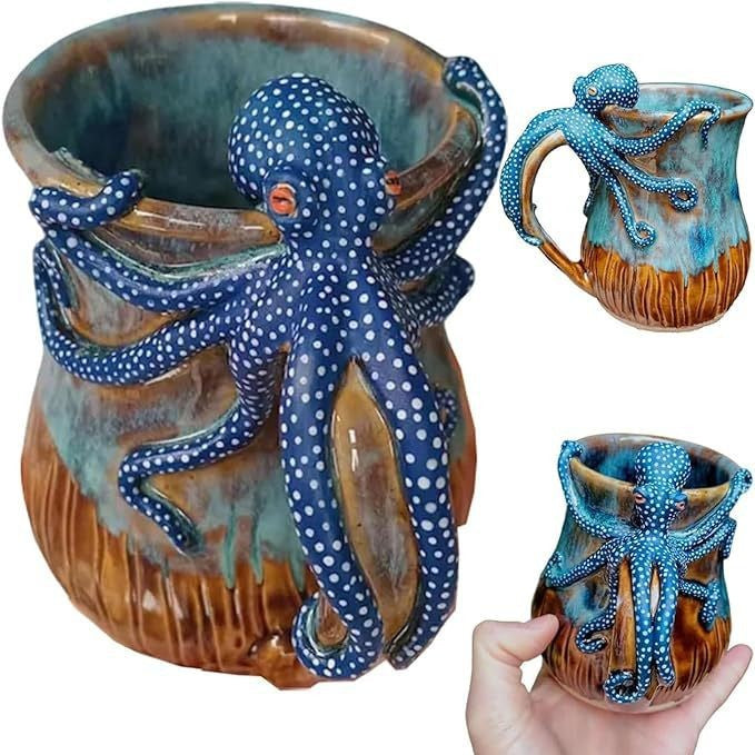Decorative octopus-Themed Mug Kalsten