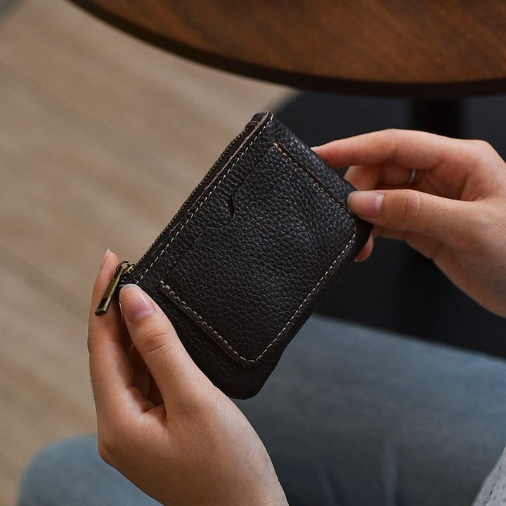 Textured Leather Card Holder Kalsten