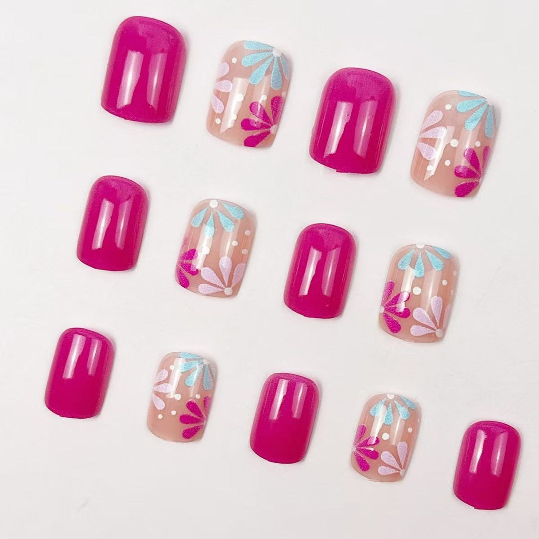 Artistic Floral Nail Art