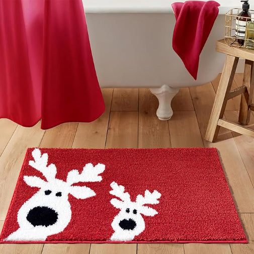 Whimsical Gnome-Themed Bath Mat Kalsten