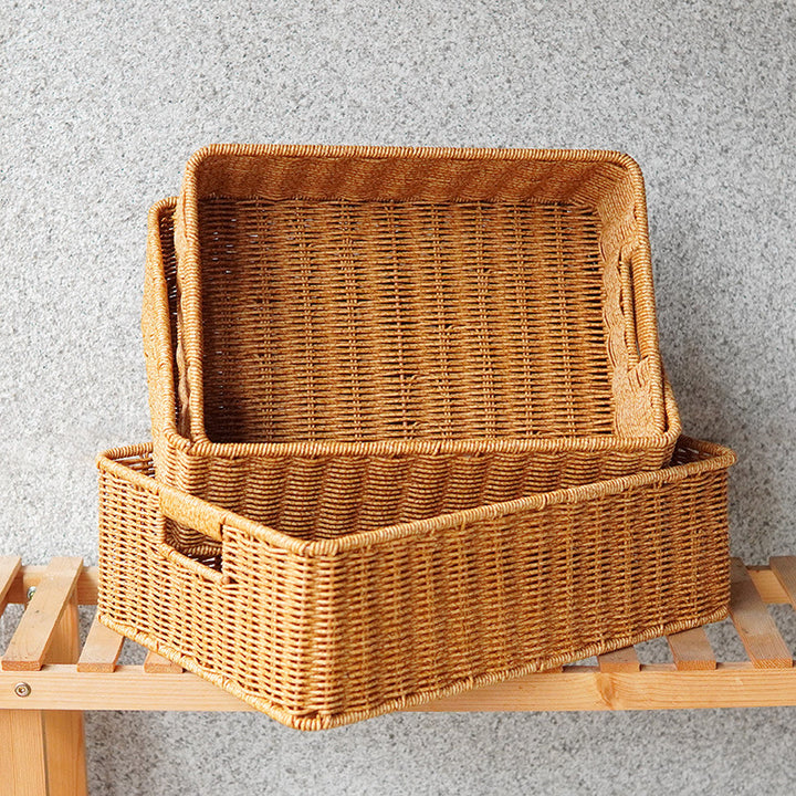 Handwoven Rectangular Storage Basket Kalsten