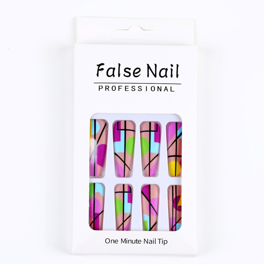 Artificial nails in modern geometric design Kalsten