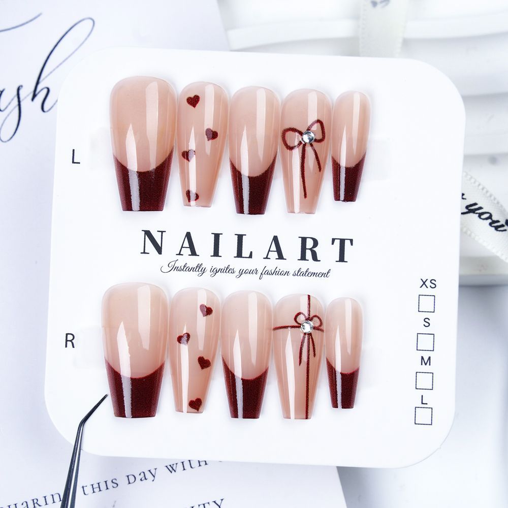 Floral and Butterfly Design Press-On Nails Kalsten