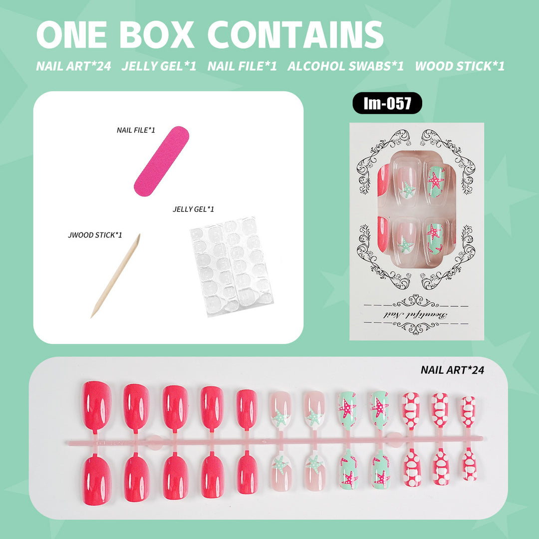 Premium Decorative Press-On Nail Art Set