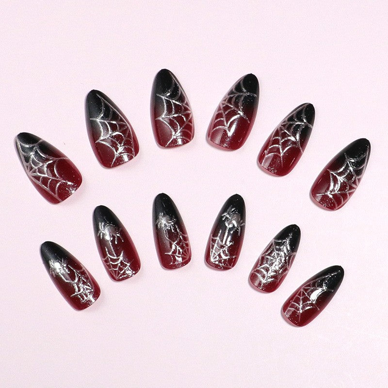 Artistic Spider Web Press-On Nails Kalsten