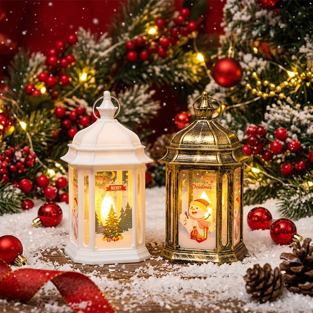 Atmospheric LED Christmas lantern