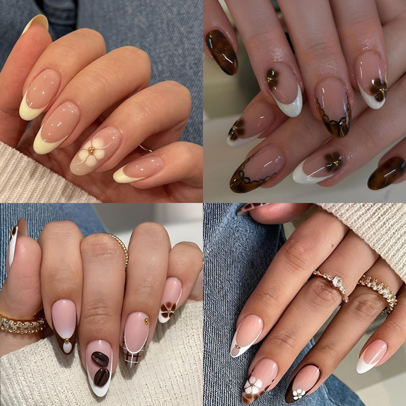 Artificial nail set with creative flower and animal designs Kalsten