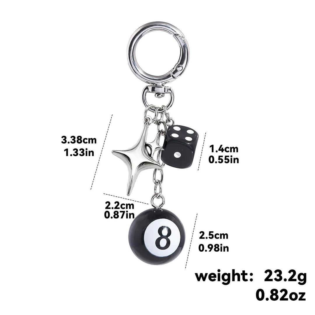 Keychain with Colorful Dice Kalsten