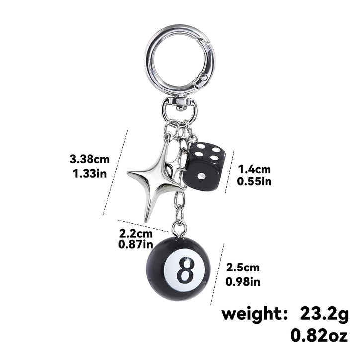 Keychain with Colorful Dice Kalsten
