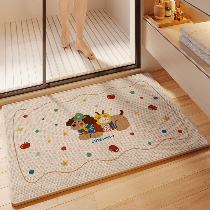 Fun Cartoon Themed Bath Mat Kalsten