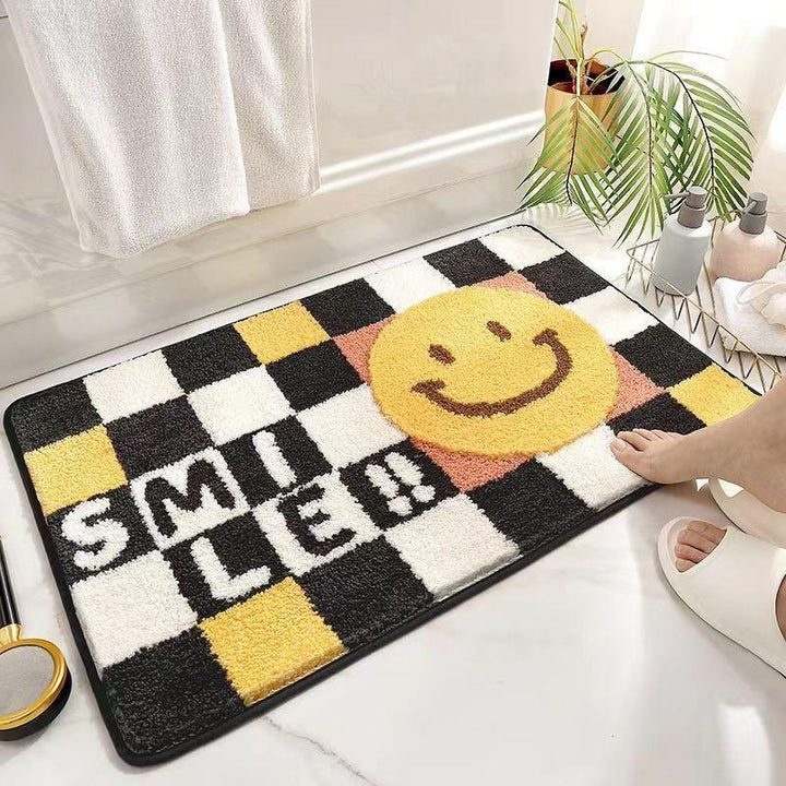 Cartoon-Like Plush Bath Mat for Home