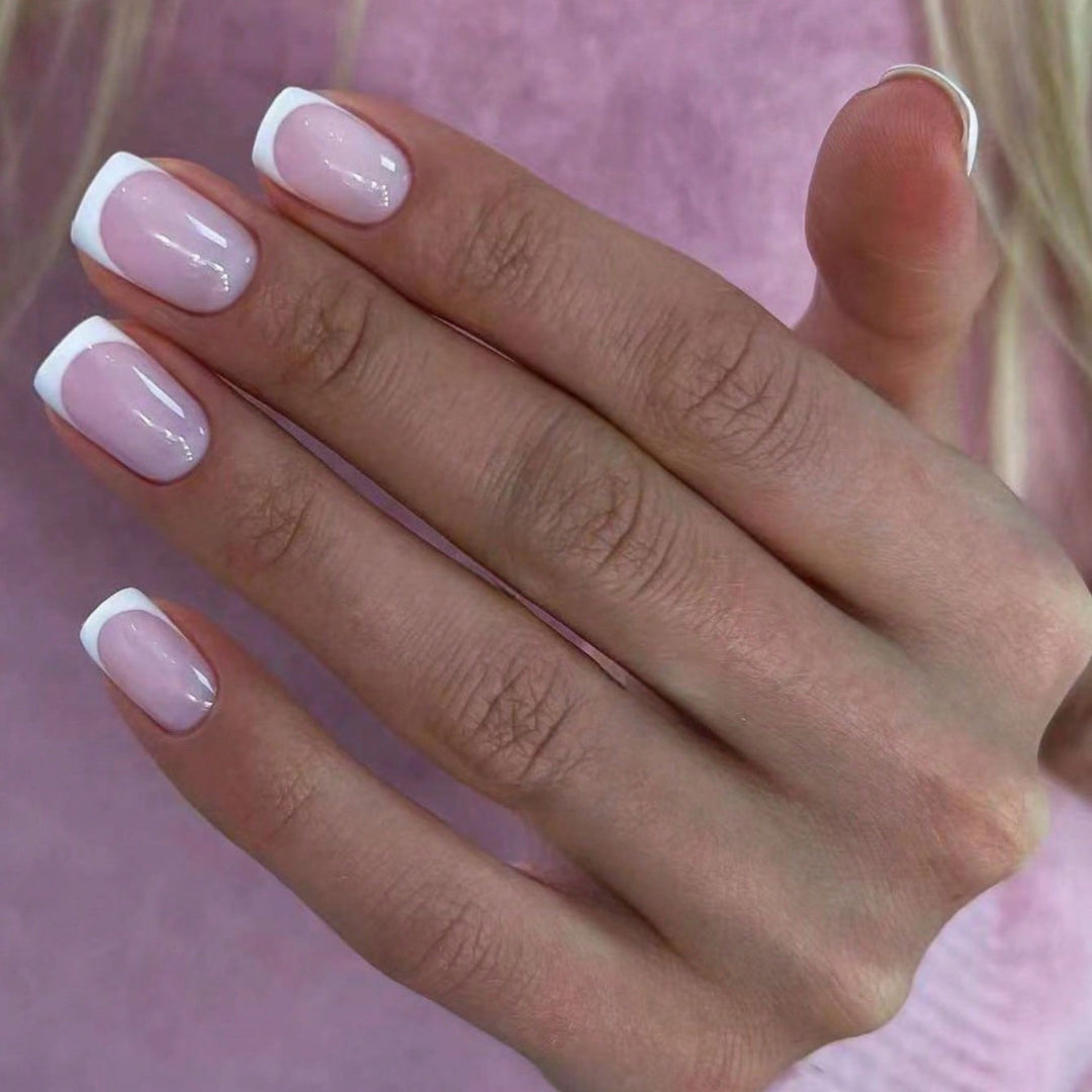 Elegant French Tip Nail Art Set  1790958182