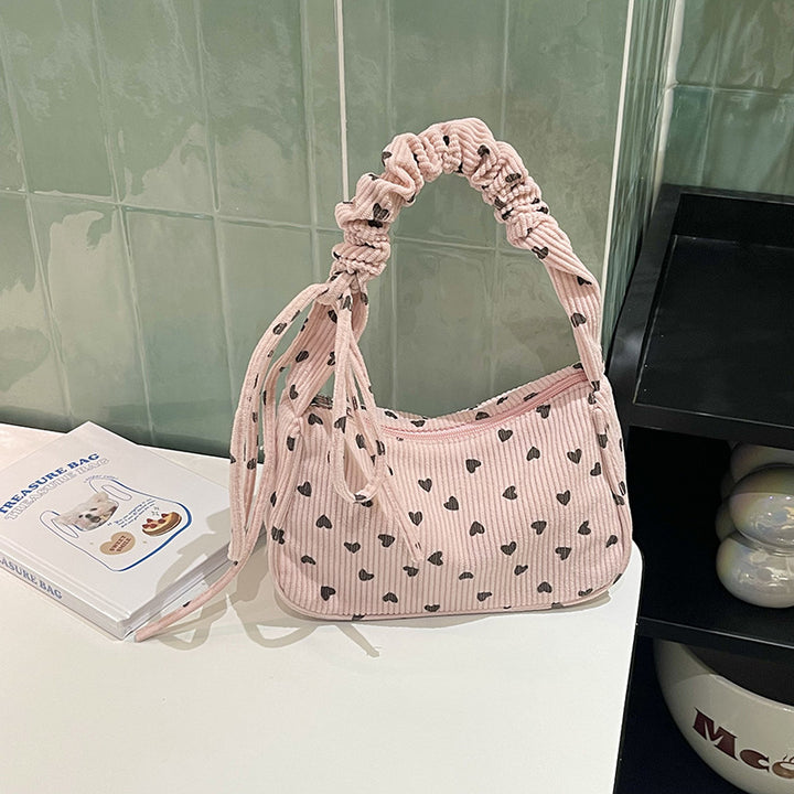 Charming Heart-Patterned Handbag