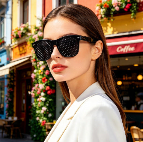 Retro Perforated Sunglasses Kalsten