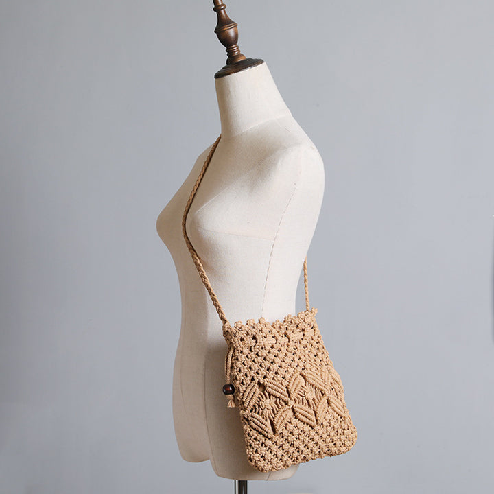 Macrame Bag with Adjustable Shoulder Strap Kalsten