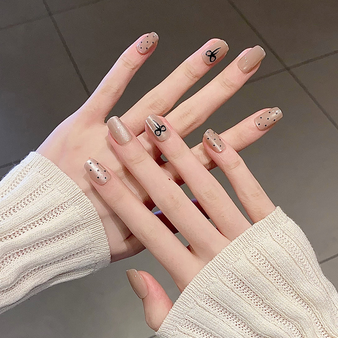 Themed Nail Art Press-On Nails with Cute Character and Bow Designs Kalsten