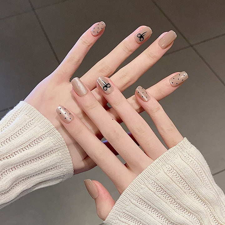 Themed Nail Art Press-On Nails with Cute Character and Bow Designs Kalsten