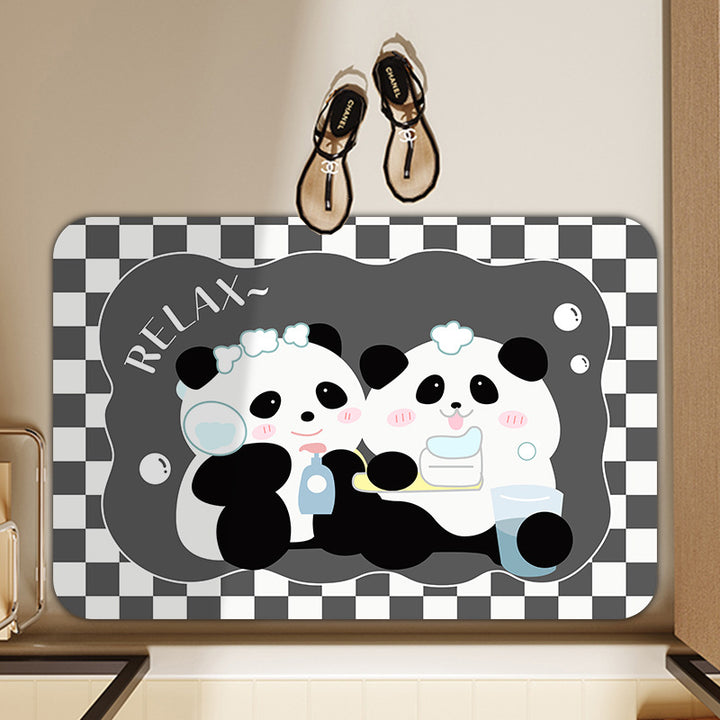 Playful Animal-Themed Bath Mat